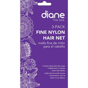 D19620 Invisible Mesh Hair Net 3-pack Dark Brown