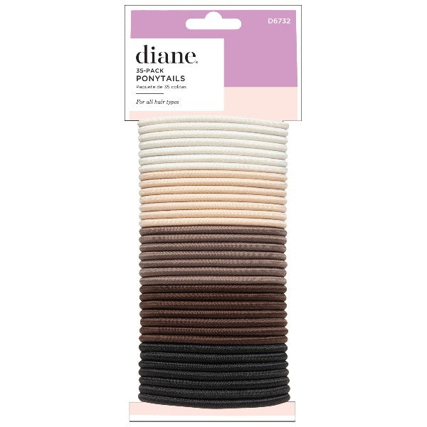 D6732 Ponytails 35-pack Asst. Neutrals