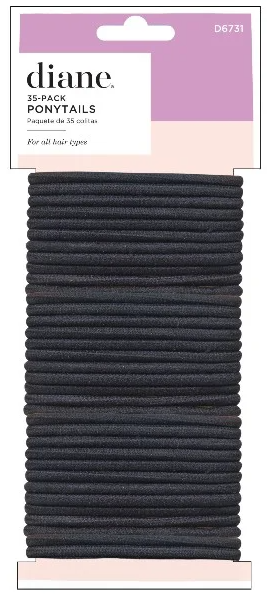 D6731 Ponytails 35-pack Black