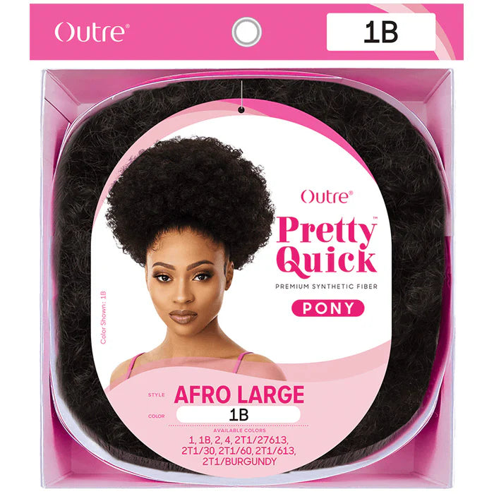 Outre Pretty Quick Drawstring Ponytail – Afro Large