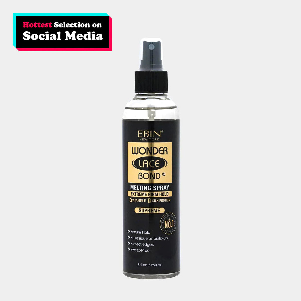 Ebin New York Wonder Lace Bond Lace Melt Spray 8.5oz/250ml - Supreme (WBMS250)