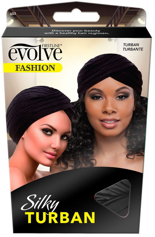 Evolve Silky Turban - Black
