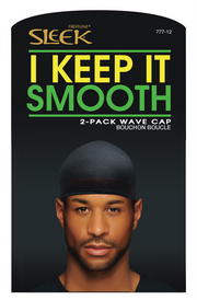 Sleekâ€™ Wave Cap / 2-Pack - Black