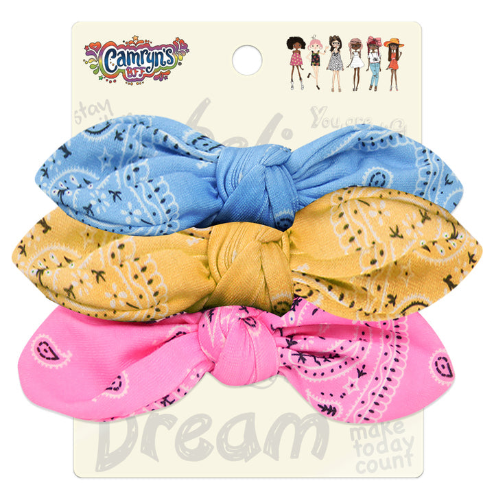 Camrynâ€™s BFF Scrunchies / 3-Pack - Paisley