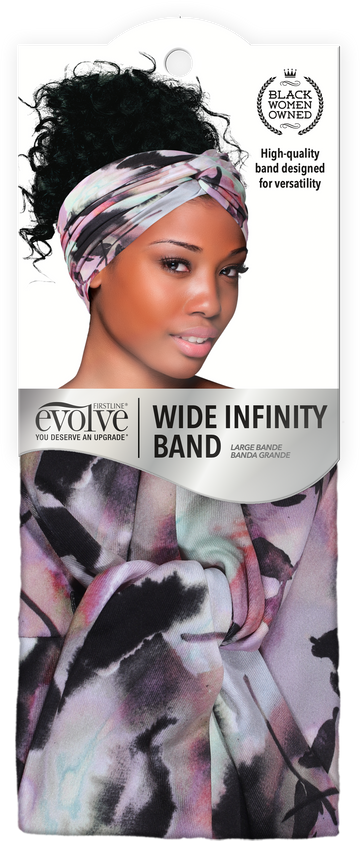 Evolve Silky Wide Infinity Band - Floral
