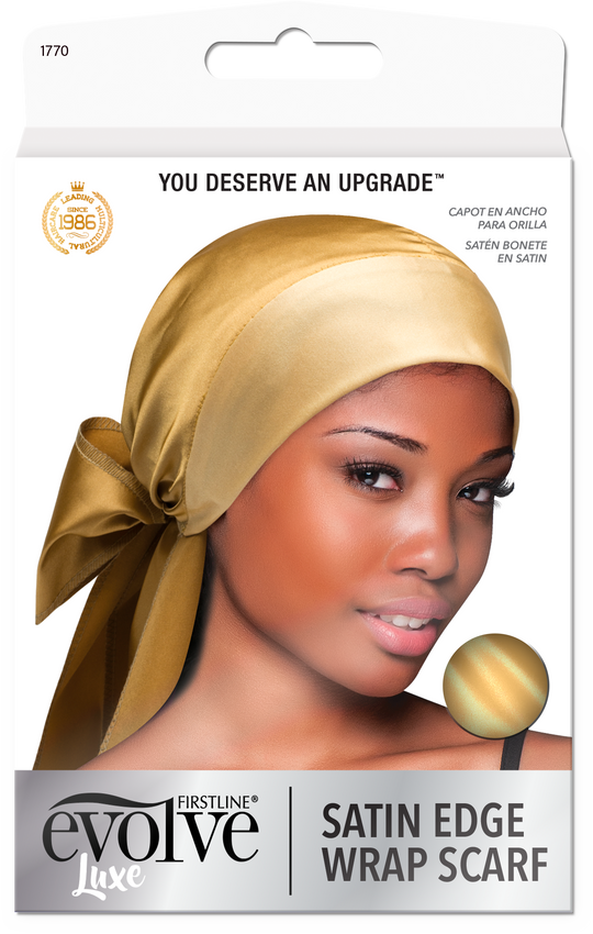 Evolve Satin Edge Wrap Scarf - Champagne