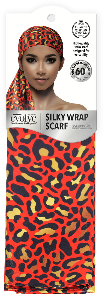 Evolve Silky Wrap Scarf - Leopard