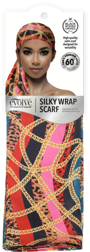 Evolve Silky Wrap Scarf - Chain