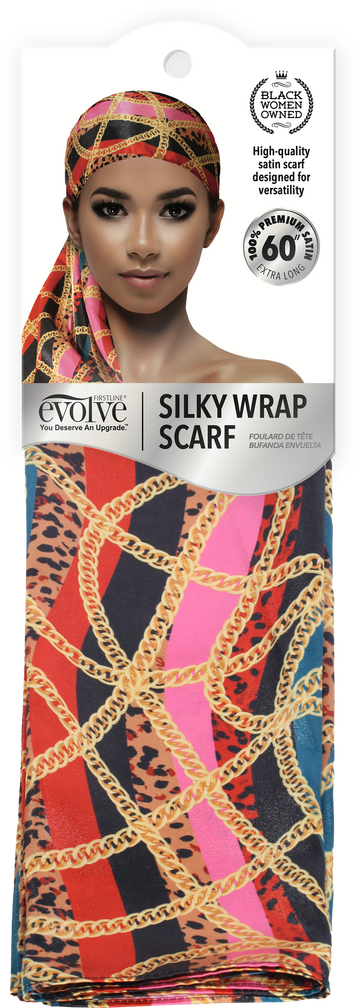 Evolve Silky Wrap Scarf - Chain