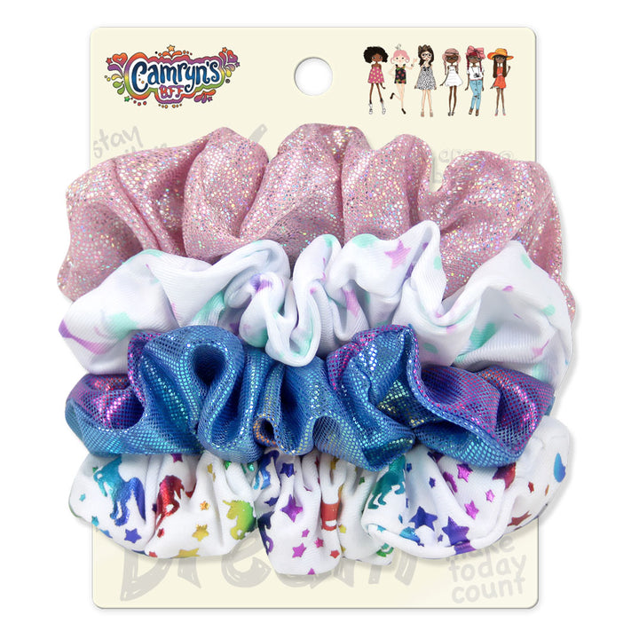 Camrynâ€™s BFF Scrunchies / 4-Pack - Metallic