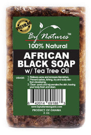 By Natures African Black Soap w/ Tea Tree Oil