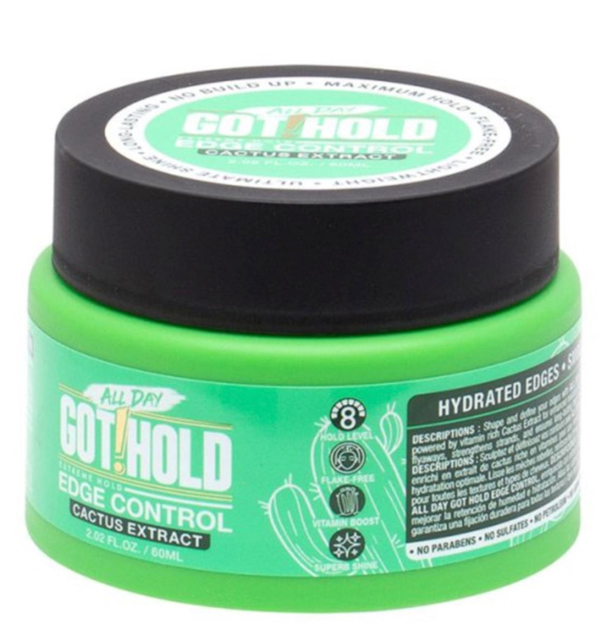 Ebin New York All Day Got Hold Edge Control 04 - Cactus Extract 60ml (2.02oz) (AGE60-04)