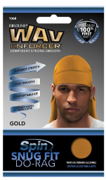 WavEnforcer Spin Snug Fit Do-Rag - Gold