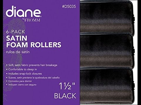 D5035 Satin Foam Rollers 11⁄2" 6-pack