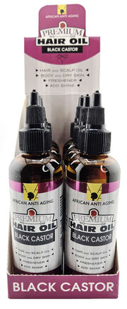 African Anti-Aging Premium Black Castor Hair Oil 3.38oz