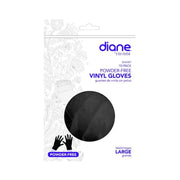 Diane Powder-Free Vinyl Gloves 10-Pack - Black