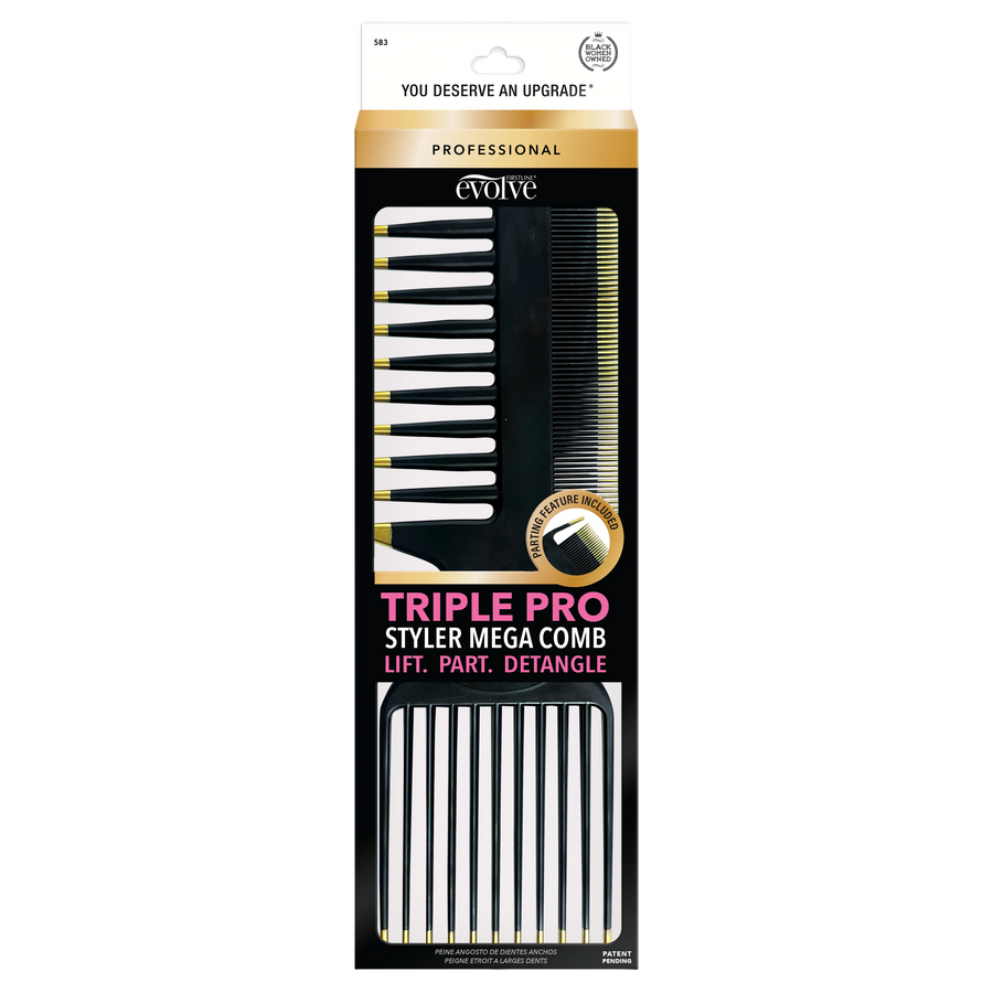 Evolve Triple Pro Styler Mega Comb