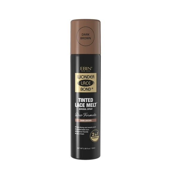 Ebin New York Wonder Bond Tinted Lace Melt Aerosol Spray 3.38oz/100ml - Dark Brown (WBTMA-D100)