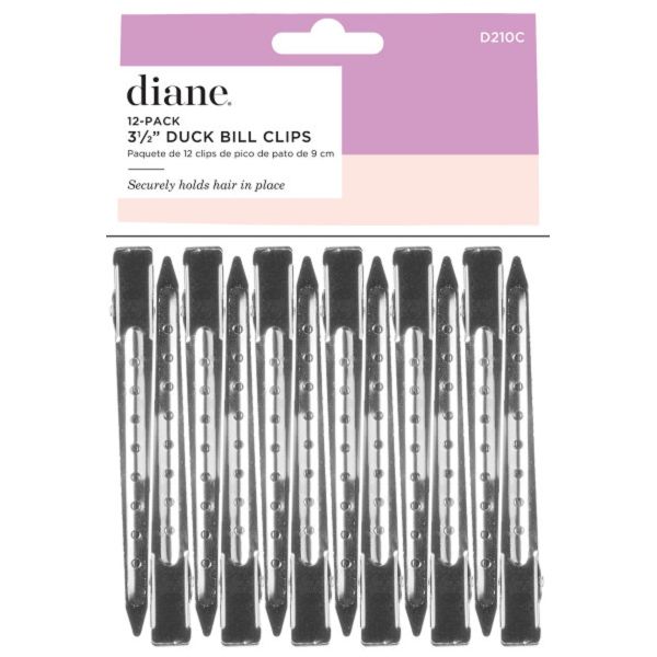 D210C Aluminum Duck Bill Clips 31⁄2" 12-pack