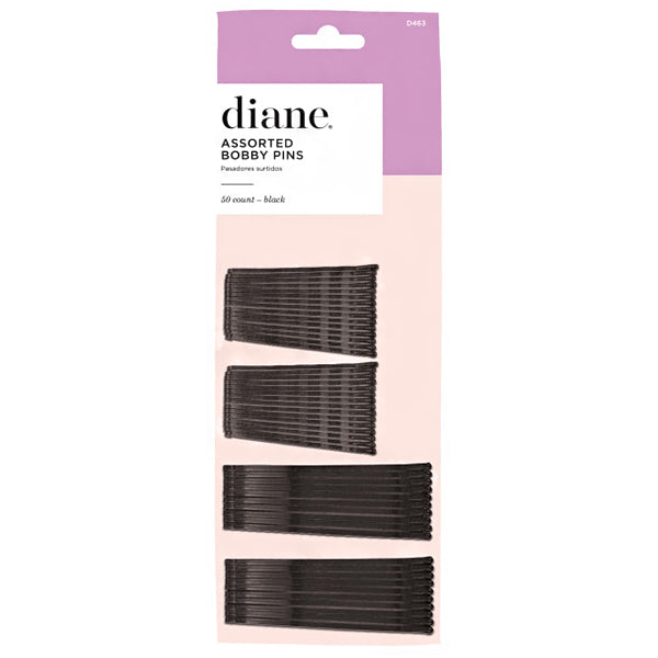 D463 Bobby Pins 30 - 2" and 20 - 21⁄2" Black