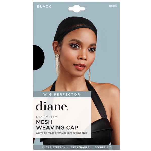 D7375 Premium Mesh Weaving Cap Black