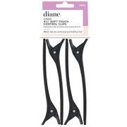 D89C Soft Touch Control Clips 43⁄4" 4-pack Black