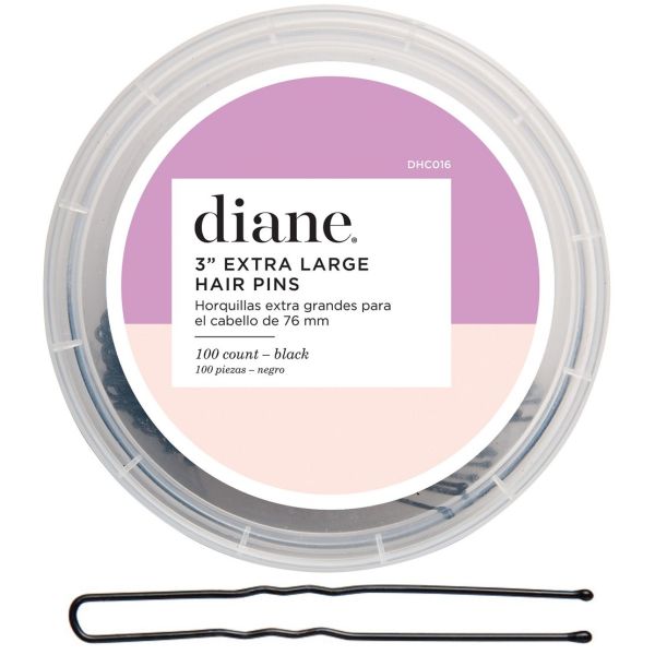 DHC016 3" Hair Pins 100-pack Black