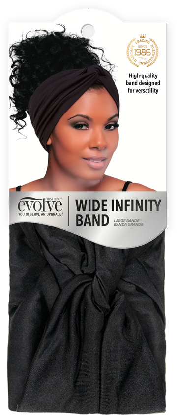 Evolve Silky Wide Infinity Band - Black