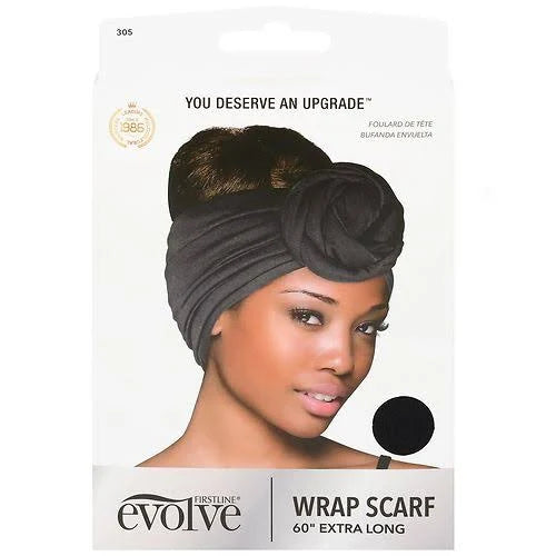 Evolve 60" Extra Long Wrap Scarf - Black