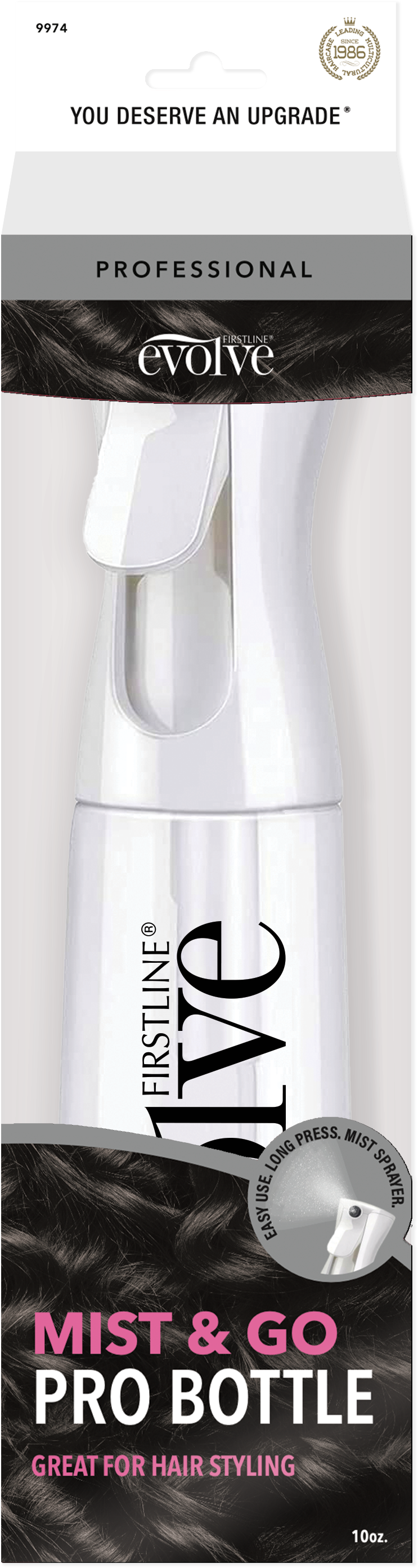 Evolve Mist & Go Pro Spray Bottle (1oz) - White